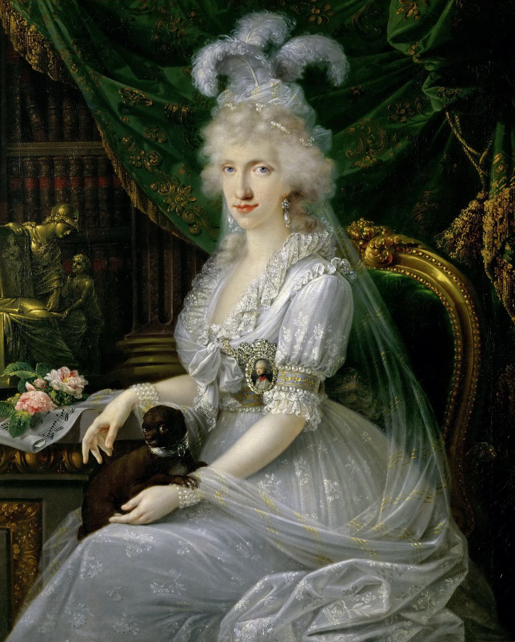 Księżniczka Luisa Maria z Neapolu i Sycylii 1773-1802, 1797 autorstwa Joseph Dorffmeister
