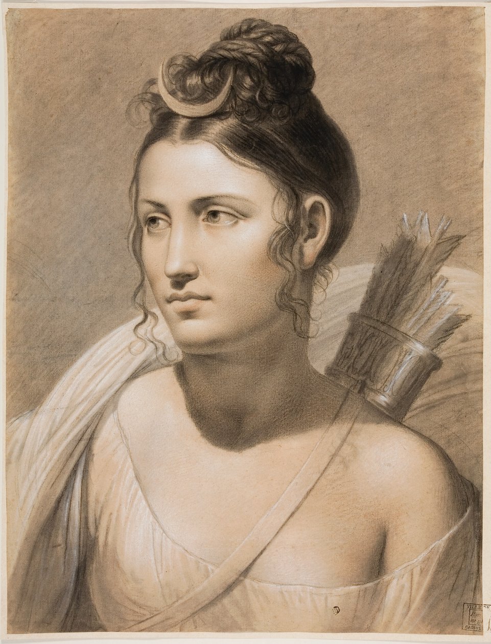 Diana (lápis de cera sobre papel) polonês autorstwa Joseph Ducq