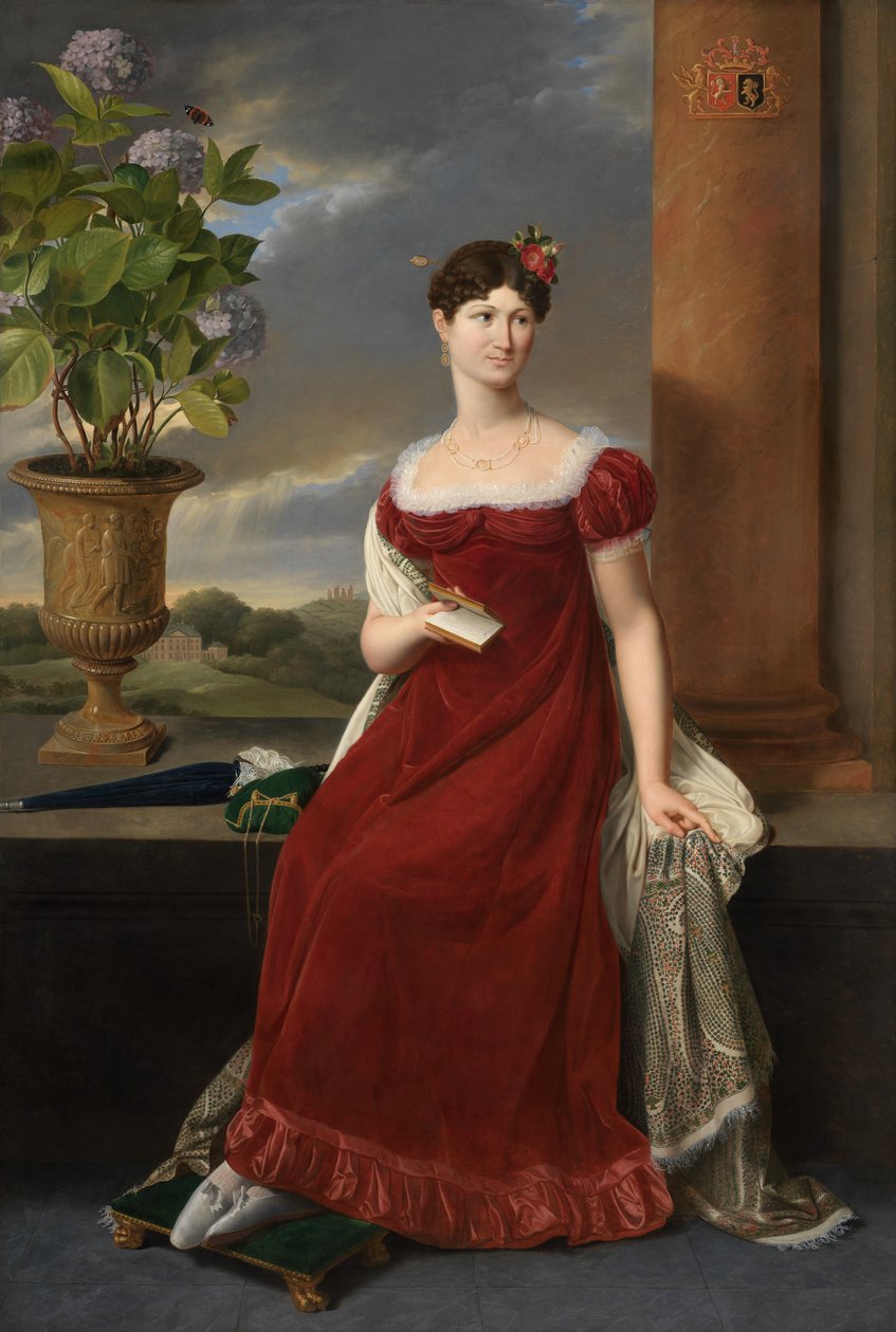 Portret Mary Lodge (olej na płótnie) autorstwa Joseph Ducq