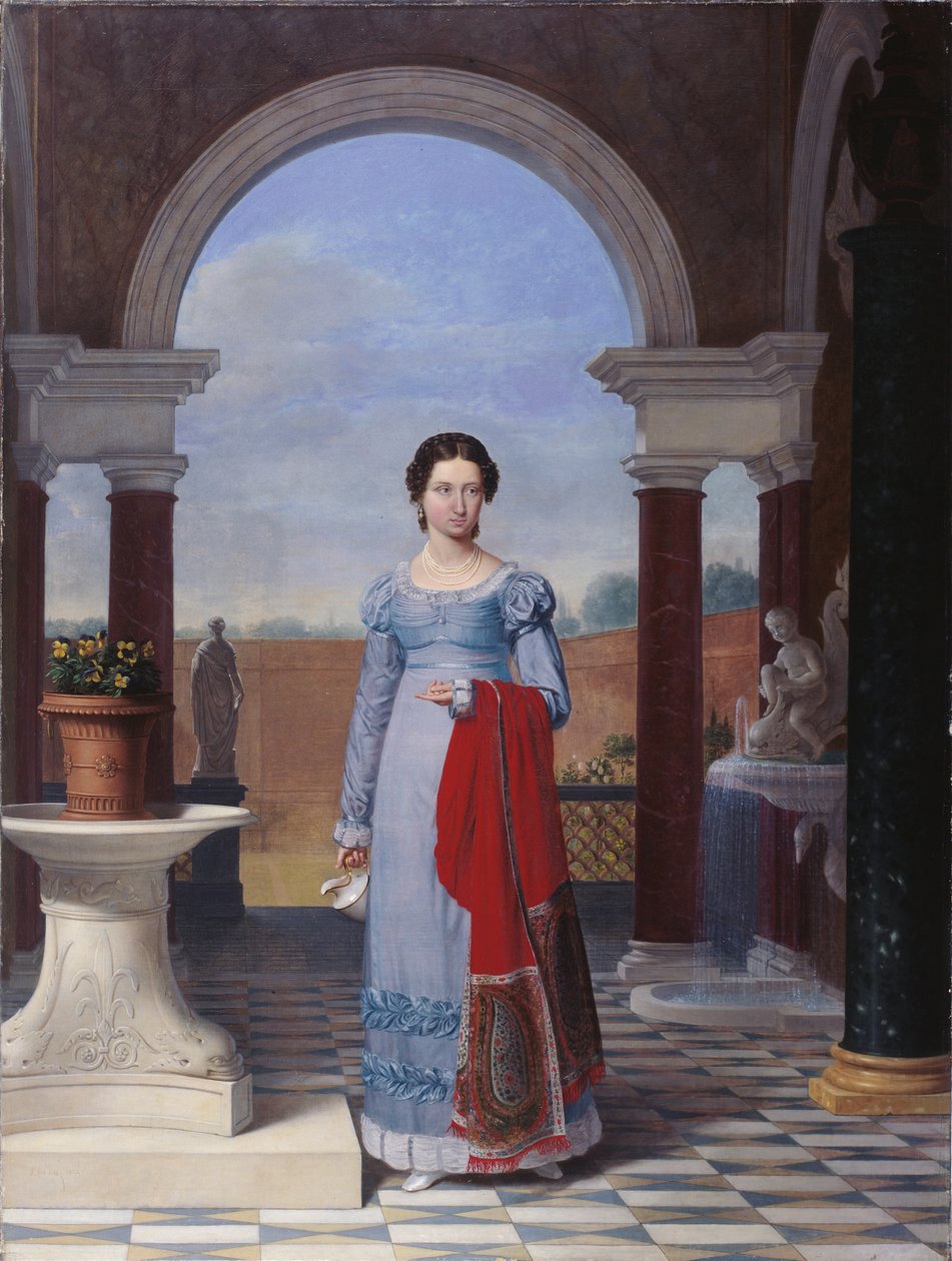 Portret pani Colette Versavel, żony lekarza Izaaka Josepha De Meyera autorstwa Joseph Ducq