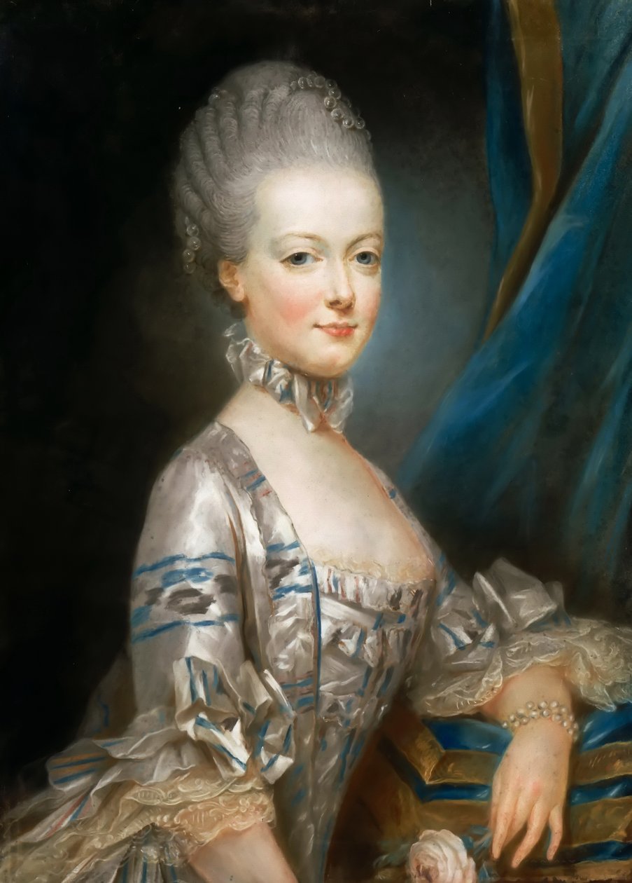 Portret arcyksiężnej Marii Antonii Austrii 1755-1793, późniejszej królowej Marii Antoniny z Fr autorstwa Joseph Ducreux
