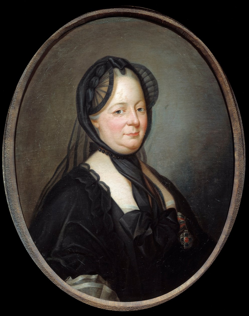Portret Marii Teresy z Austrii (1717-1780), cesarzowej królowej Węgier i Bohemy Obraz Josepha Ducreux (1735-1802) XVIII-wieczne słońce. 0,8x0,65 m - Portret Marii Teresy Austrii (1717-1780), cesarzowej królowej Węgier i Czech. Obraz autorstwa Joseph Ducreux