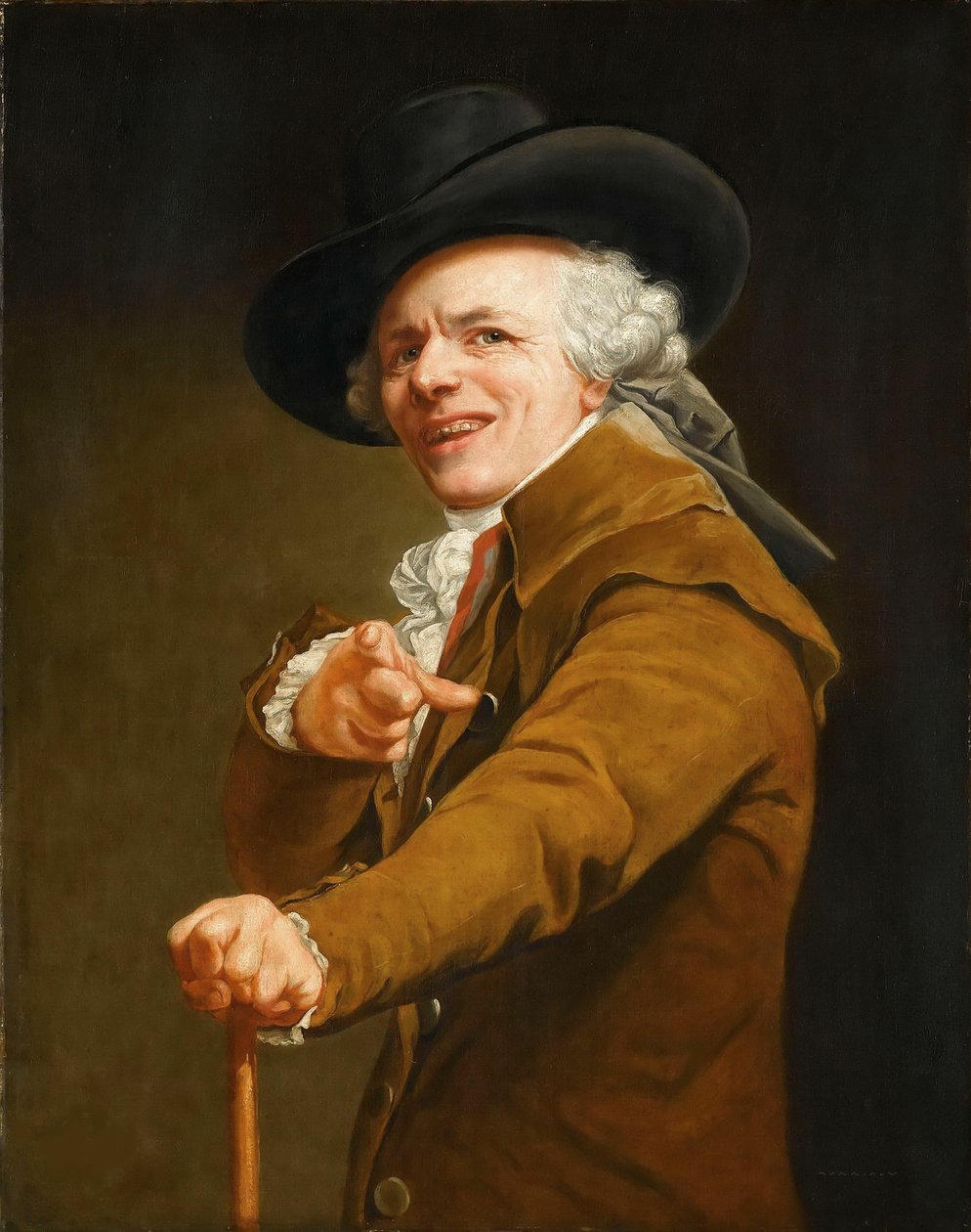 Autoportret artysty w przebraniu prześmiewcy, ok. 1930 r. 1793. autorstwa Joseph Ducreux