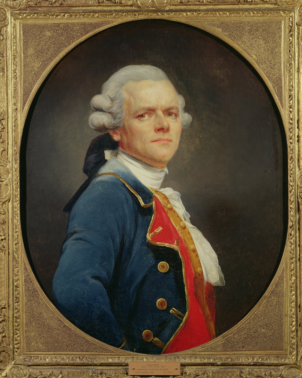 Autoportret jako oficer marynarki autorstwa Joseph Ducreux