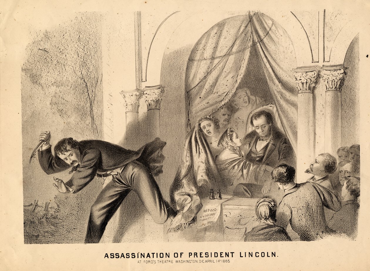 Zabójstwo prezydenta Lincolna, 1865 r autorstwa Joseph E. Baker