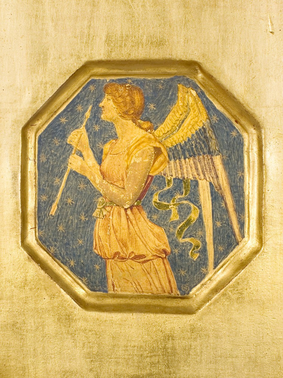 Anioł ze strzałą, detal z Crystofore autorstwa Joseph Edward Southall