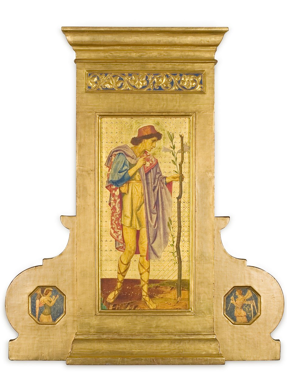 Crystofore, 1898-99 (media mieszane na obrobionym panelu ze złota) autorstwa Joseph Edward Southall