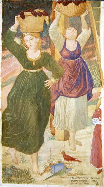 Fragment Pijaństwa Noego, według Benozzo Gozzoli autorstwa Joseph Edward Southall
