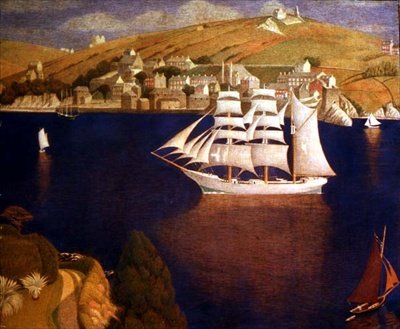 Ujście Fowey, Kornwalia autorstwa Joseph Edward Southall