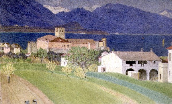 Krajobraz śródziemnomorski autorstwa Joseph Edward Southall