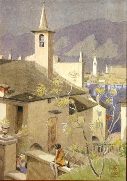 Pejzaż północnowłoski autorstwa Joseph Edward Southall