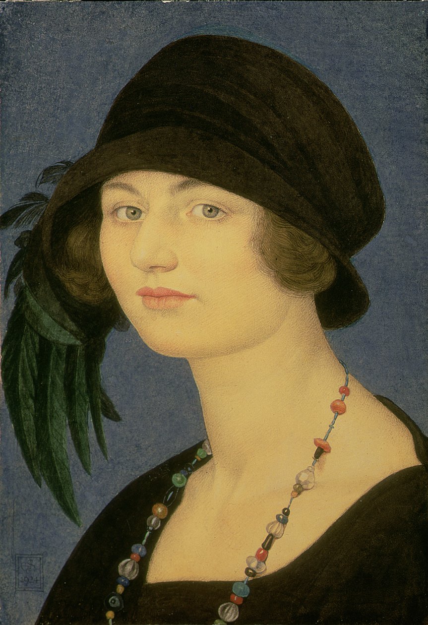 Portret Jocelyne Verney Gaskin, 1924 autorstwa Joseph Edward Southall