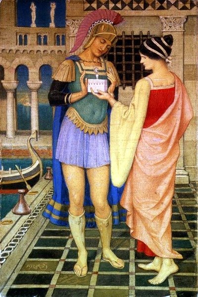 Prezentacja trumny autorstwa Joseph Edward Southall