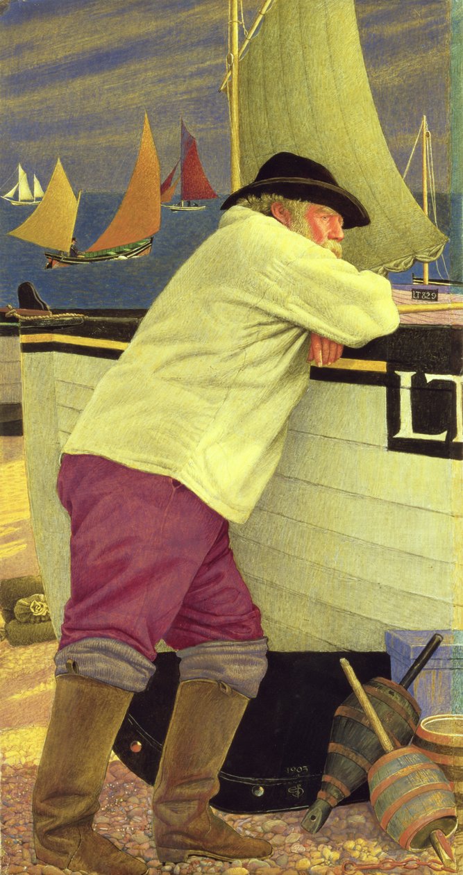 Stary Rybak autorstwa Joseph Edward Southall