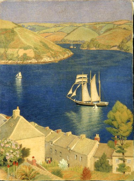 Szkuner trójmasztowy autorstwa Joseph Edward Southall