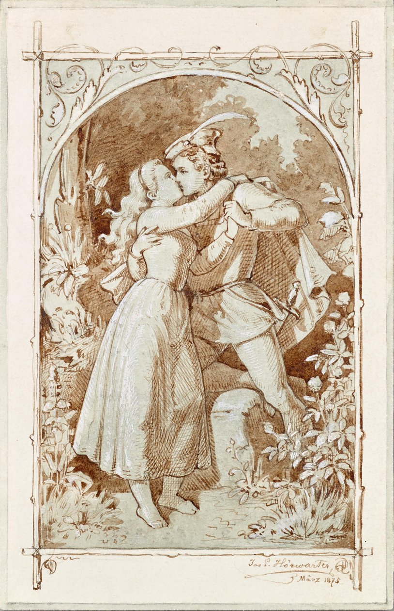 Pocałunek autorstwa Joseph Eugen Hörwarter
