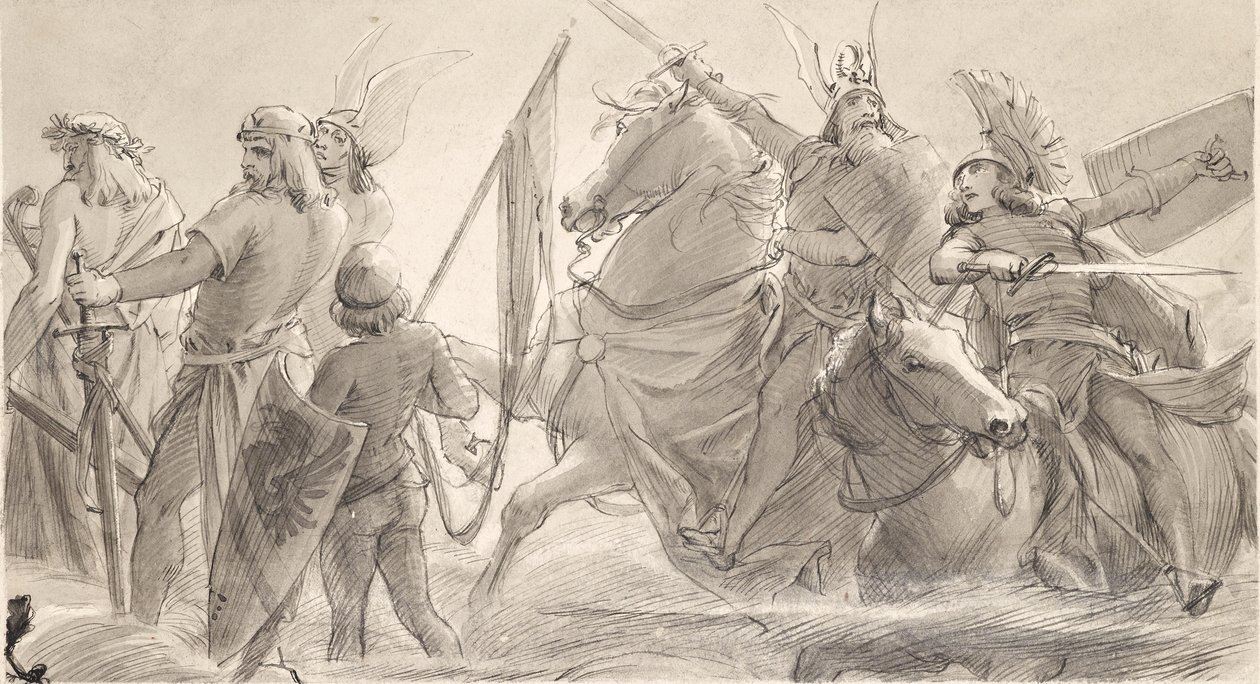 Teutoni ruszają do walki autorstwa Joseph Eugen Hörwarter