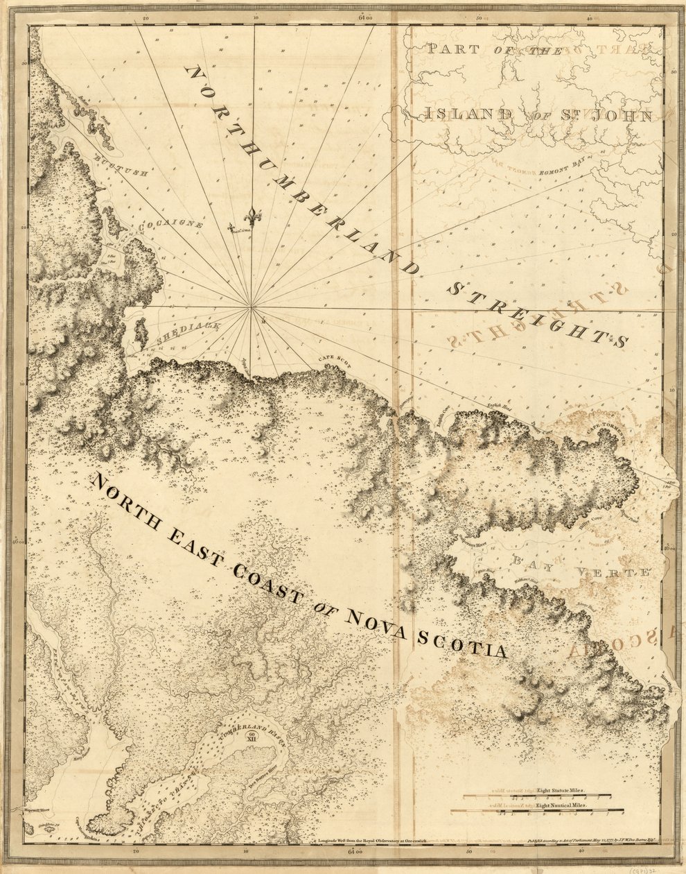 Atlantycki Neptun autorstwa Joseph F. W. Des Barres