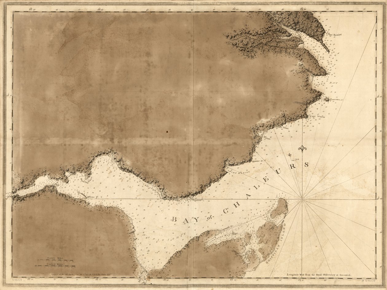 The Atlantic Neptune, opublikowany na użytek Królewskiej Marynarki Wojennej Wielkiej Brytanii, autorstwa Joseph F. W. Des Barres