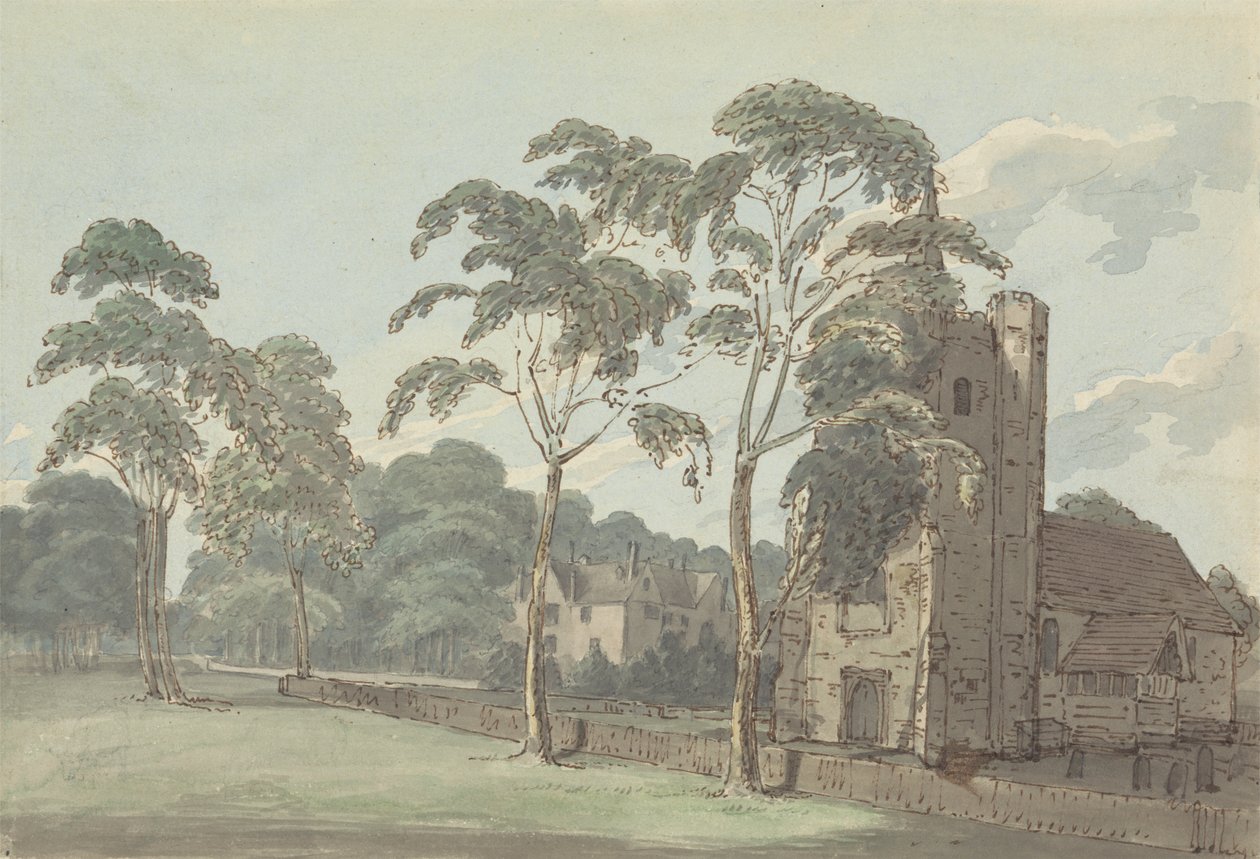 Kościół w Stanstead autorstwa Joseph Farington