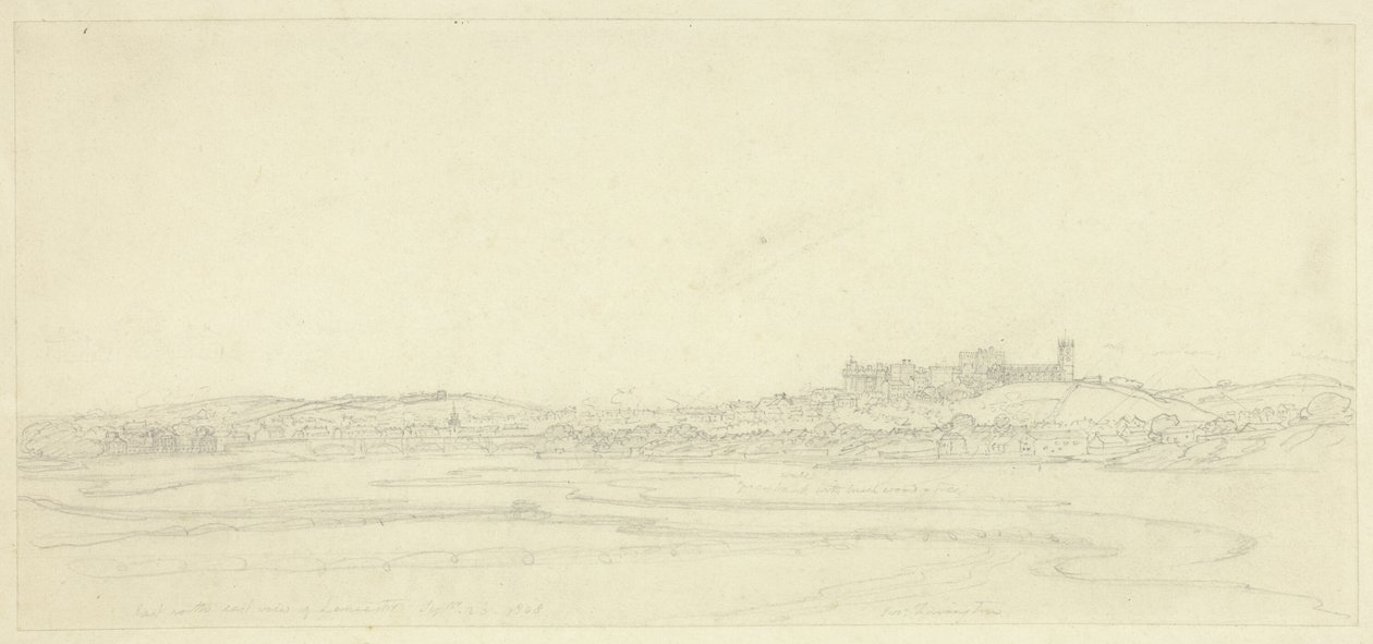 Wschód Północny Wschód Widok Lancaster autorstwa Joseph Farington