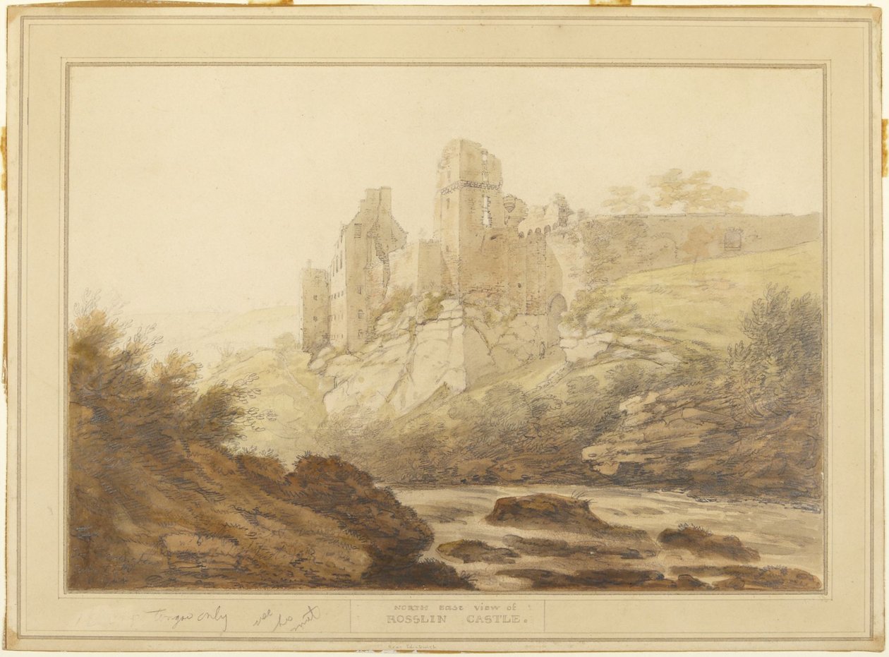 Zamek Rosslyn autorstwa Joseph Farington