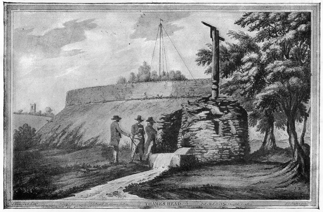 Głowa Tamizy, 1793 autorstwa Joseph Farington