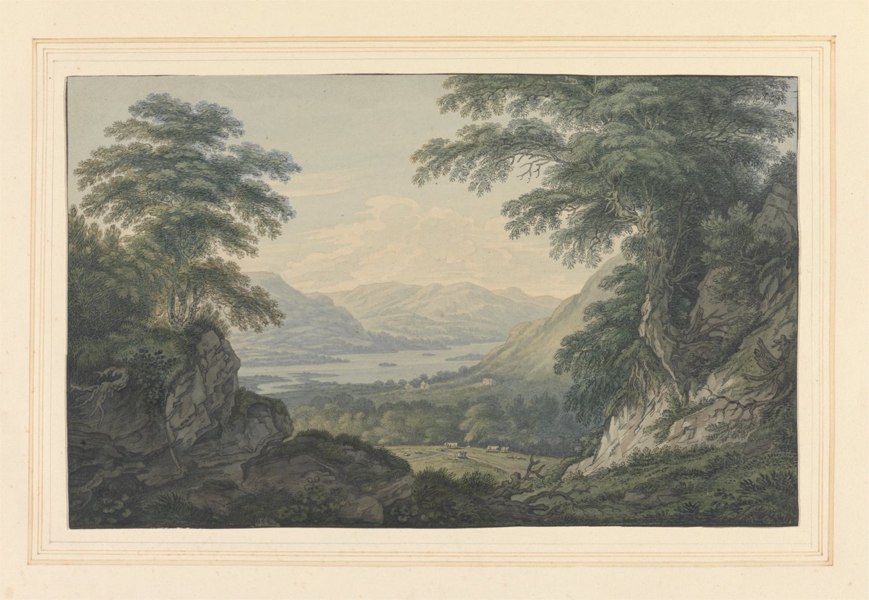 Górny koniec Ullswater autorstwa Joseph Farington