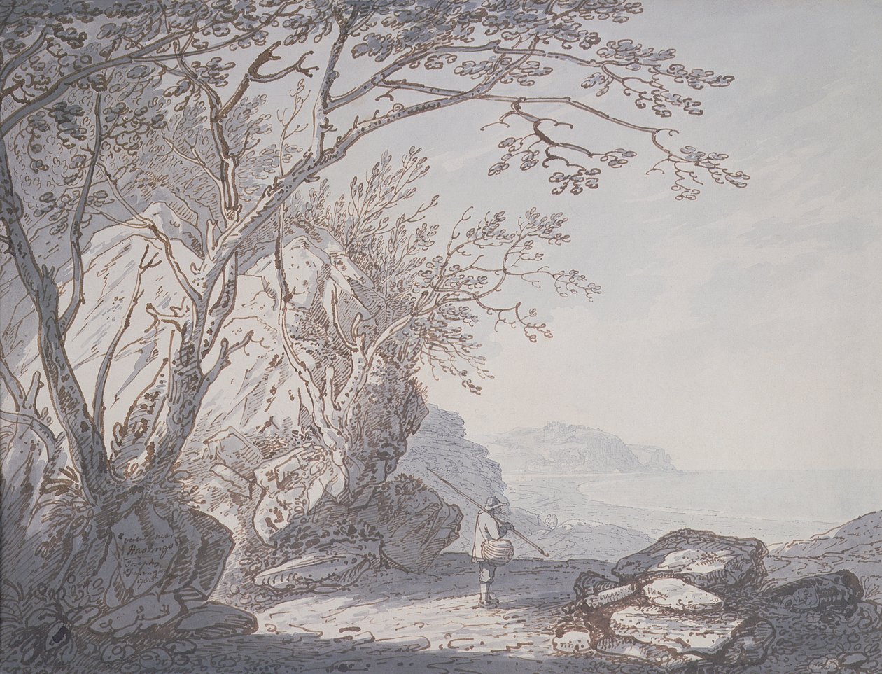 Widok w pobliżu Hastings, Sussex autorstwa Joseph Farington