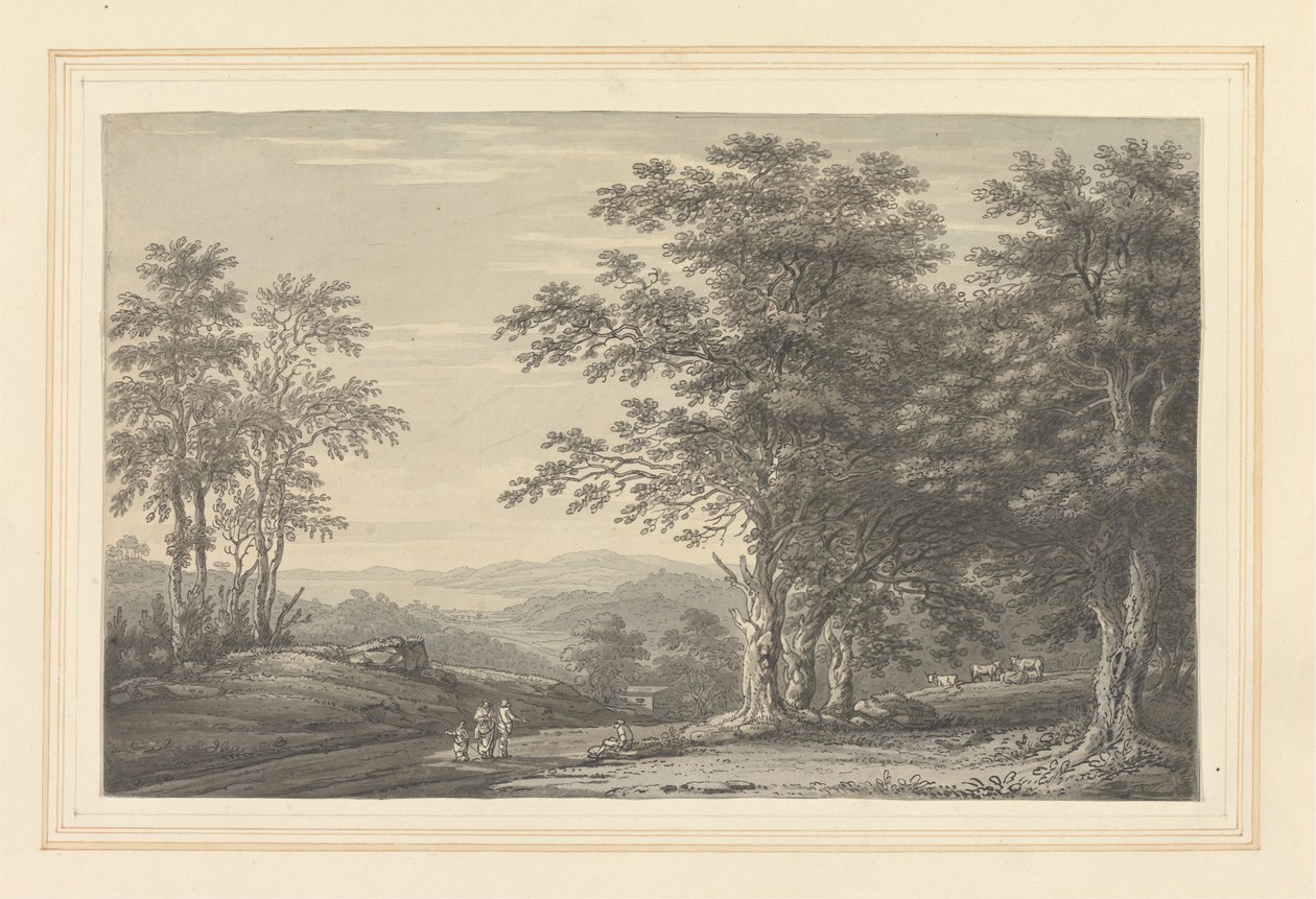 Widok z Rydal patrząc na Windermere autorstwa Joseph Farington