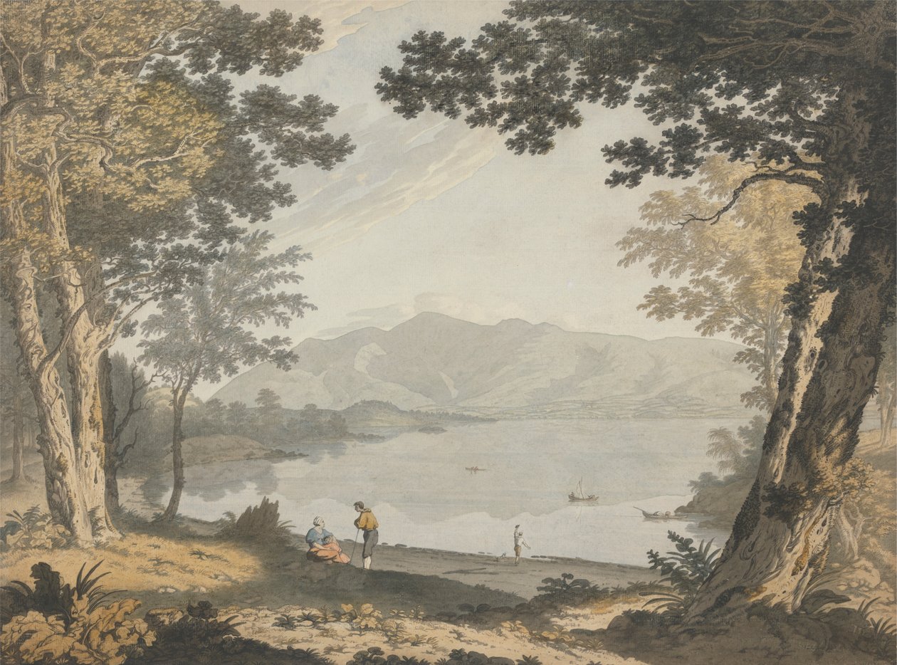 Widok na Skiddaw i Derwentwater autorstwa Joseph Farington