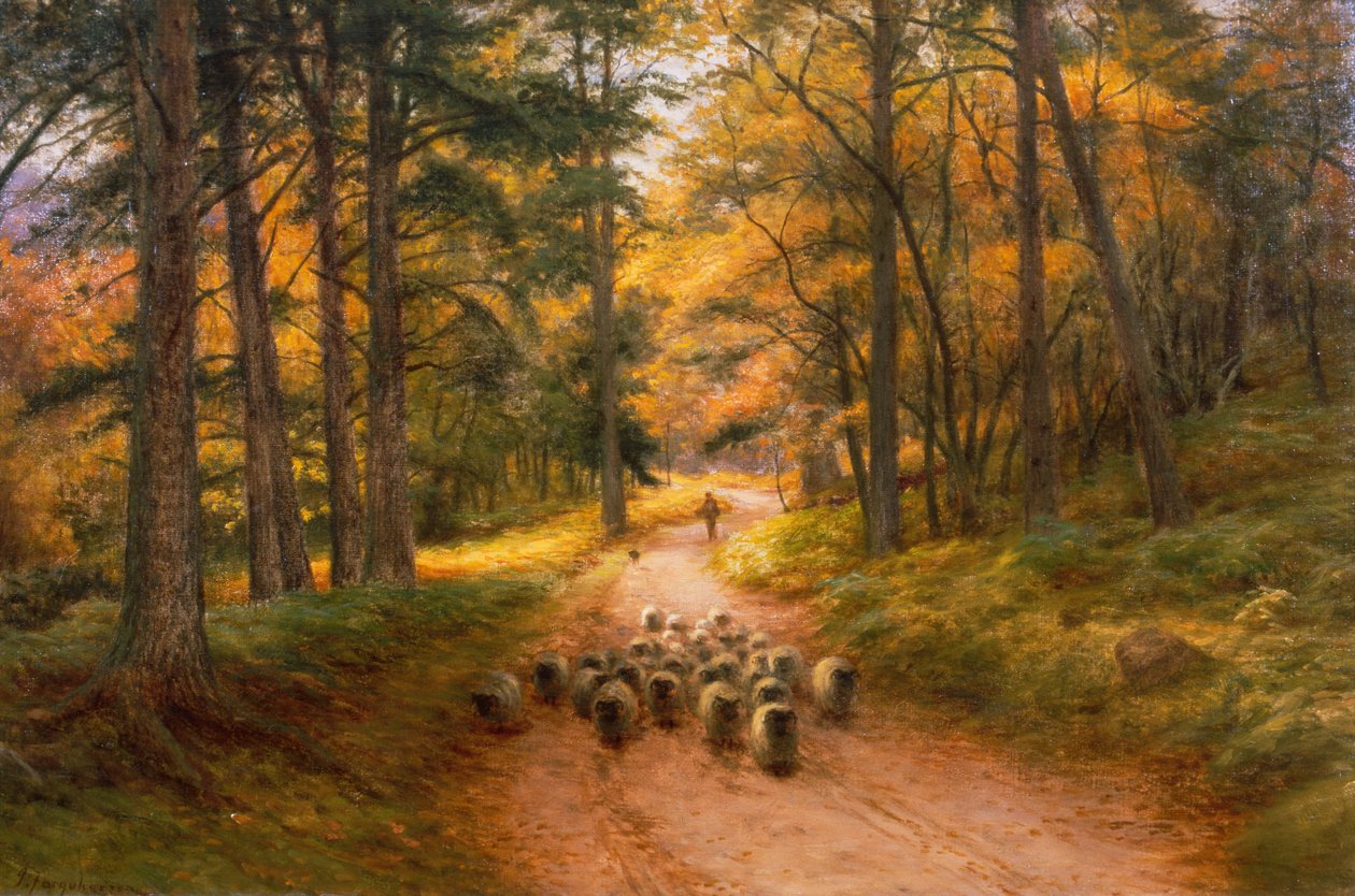 Do domu (olej na płótnie) autorstwa Joseph Farquharson