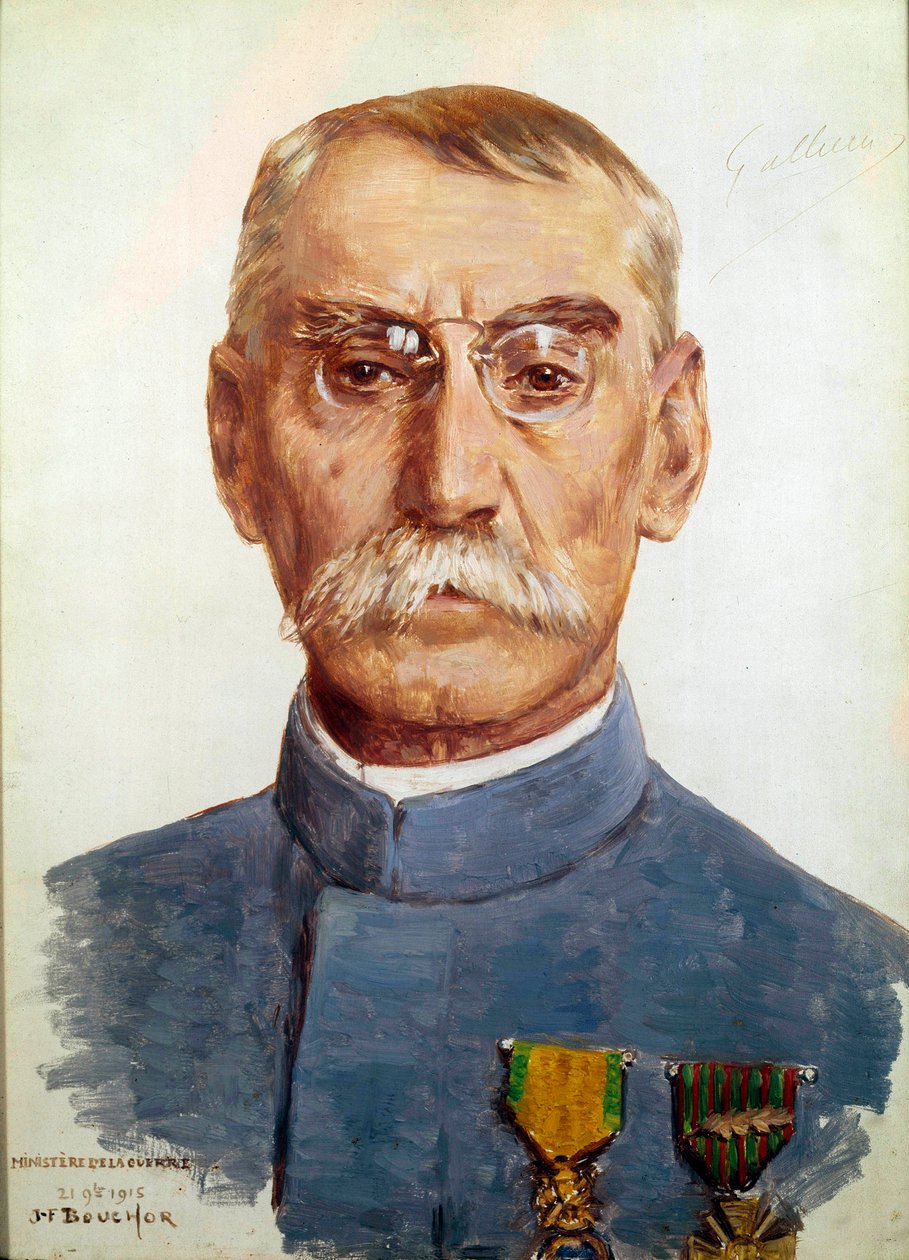 Pierwsza wojna światowa (1914-1918): „” Portret Marechala Josepha Simona Gallieniego (1849-1916)”” Obraz Josepha Felixa Bouchora (1853-1937) 1915 nd. 0,33 x 0,24 m² autorstwa Joseph Felix Bouchor