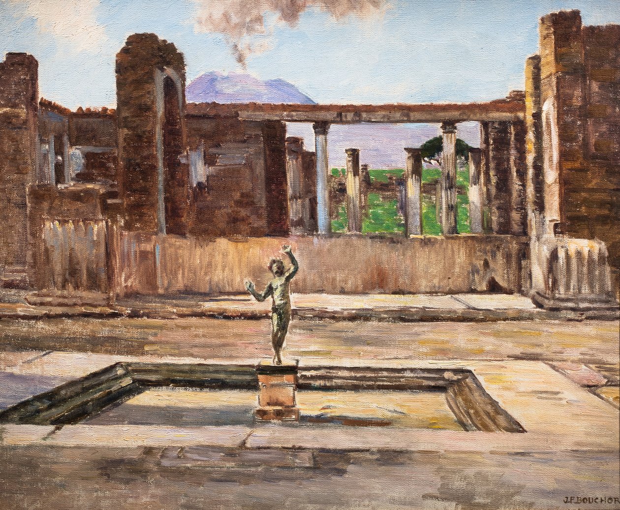 Dom Fauna w Pompejach (olej na płótnie) autorstwa Joseph Felix Bouchor
