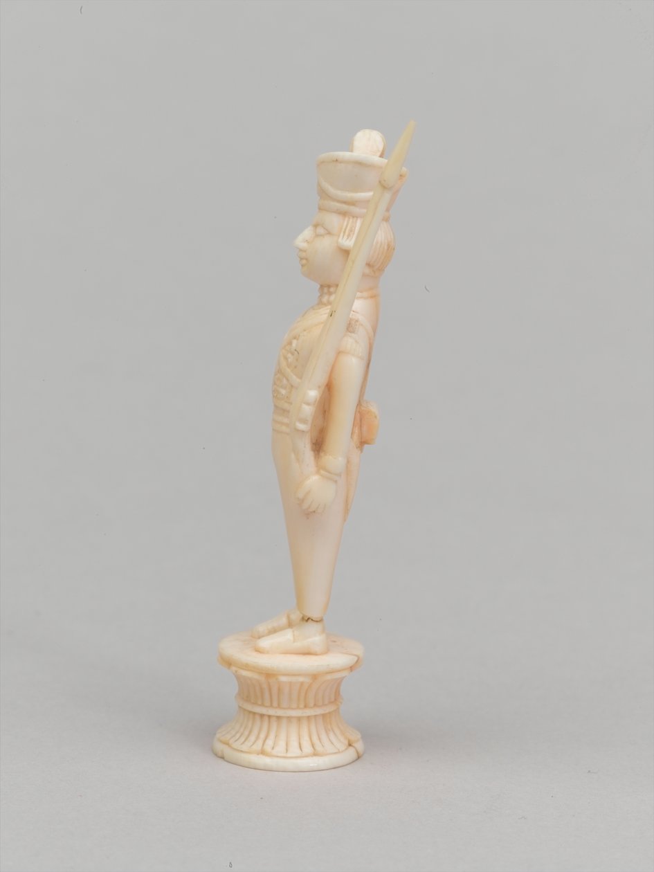 Biały pionek, figura szachowa, Indie, 1820 ok autorstwa Joseph Felix Bouchor
