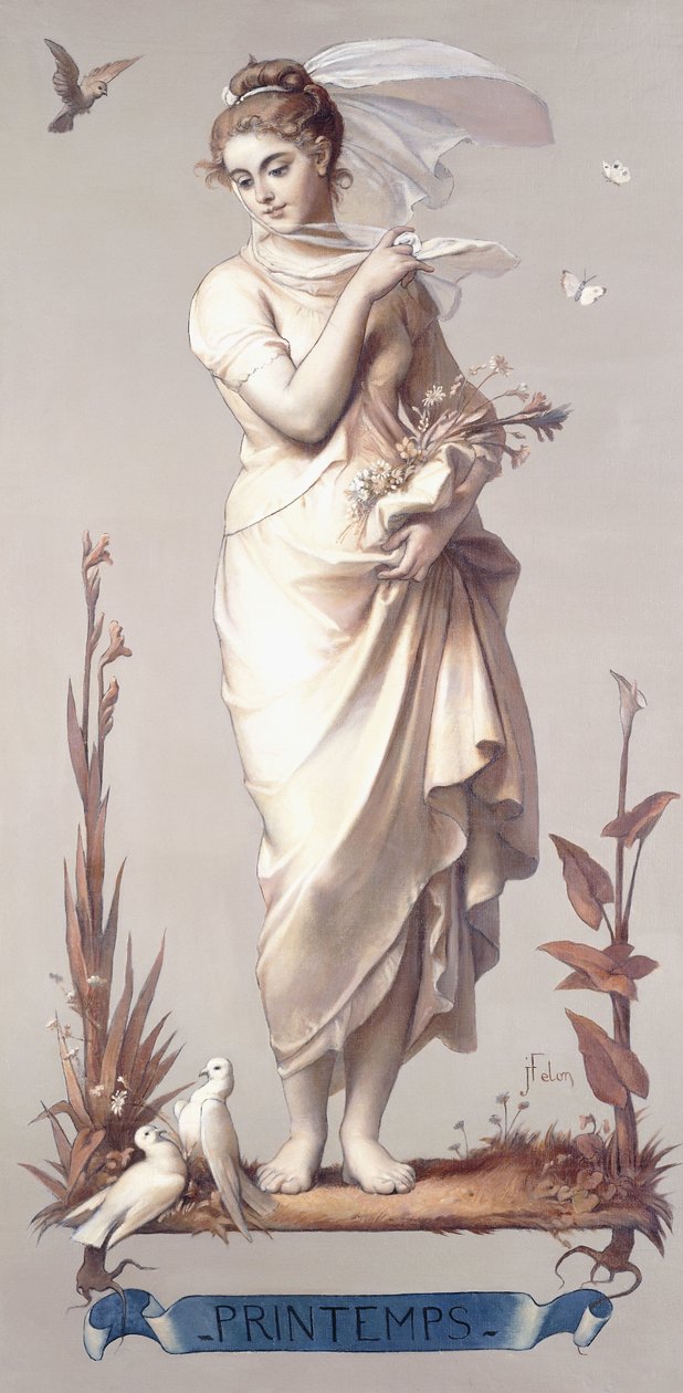 Cztery pory roku - wiosna, 1873-74 autorstwa Joseph Felon