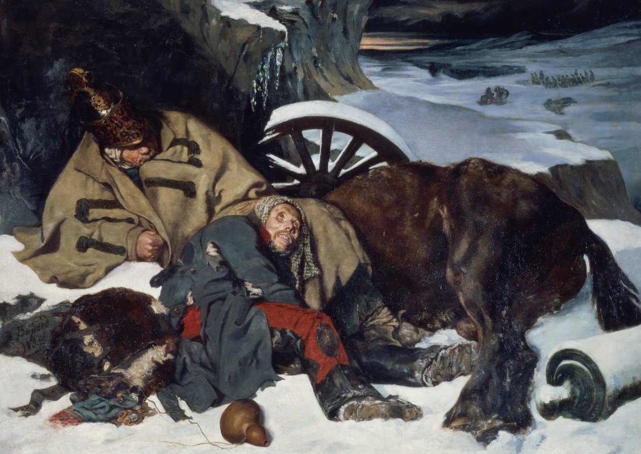 Scena z odwrotu z Rosji autorstwa Joseph Fernand Boissard de Boisdenier