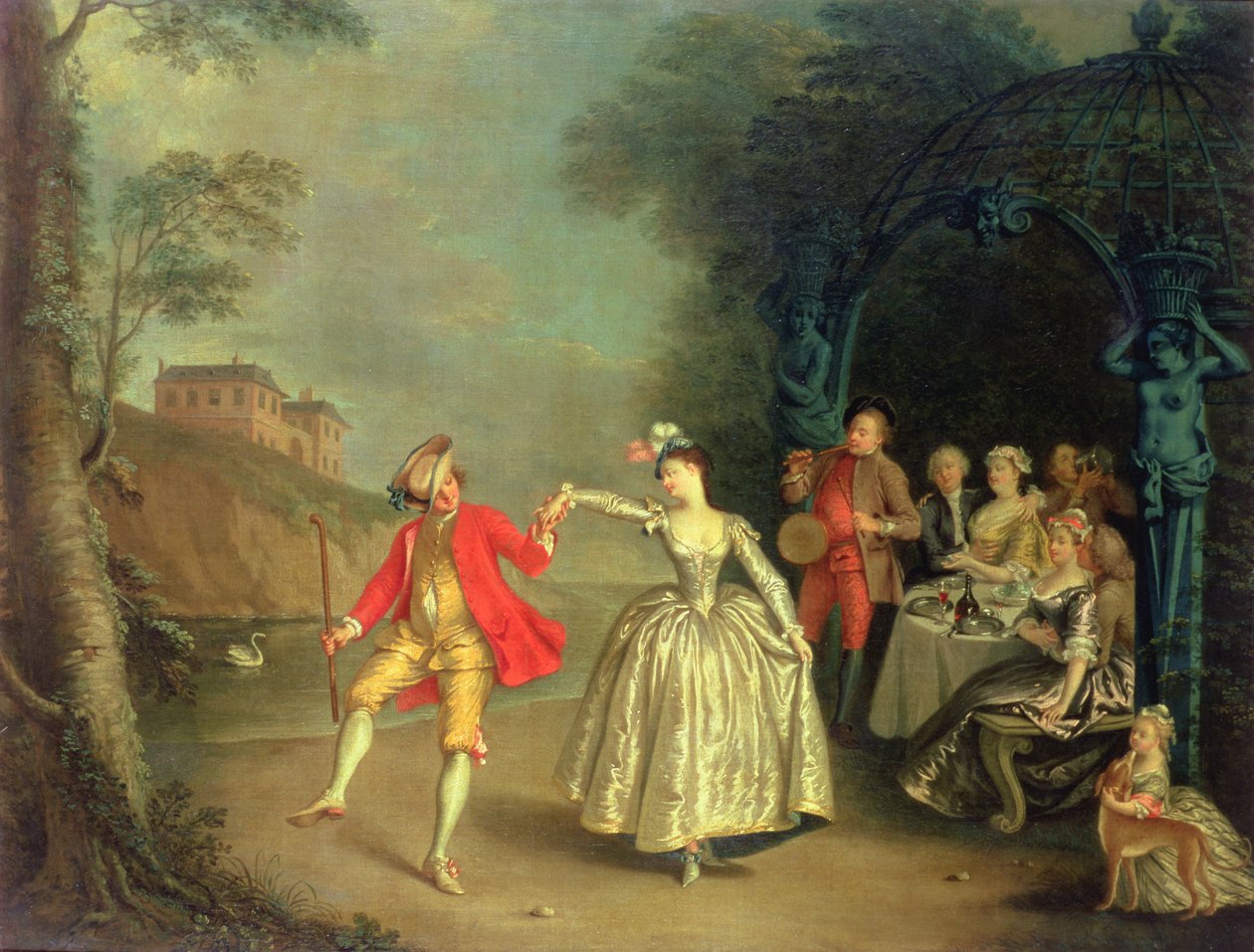 Impreza szampańska autorstwa Joseph Francis Nollekens