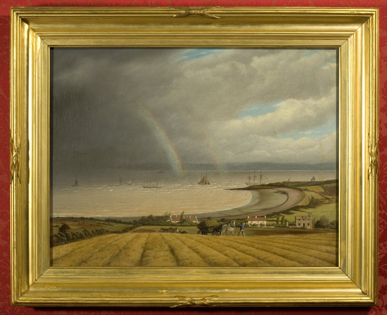 Widok z Portishead na Walię (olej na płótnie) autorstwa Joseph Francis Walker