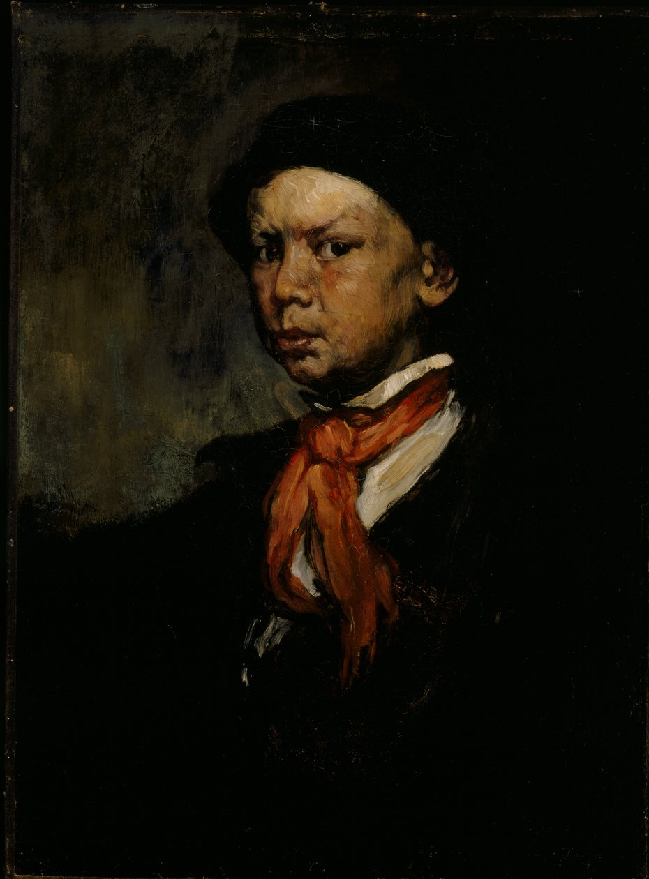 Gwiżdżący chłopiec, ok. 1873 r. (olej na płótnie) autorstwa Joseph Frank Currier