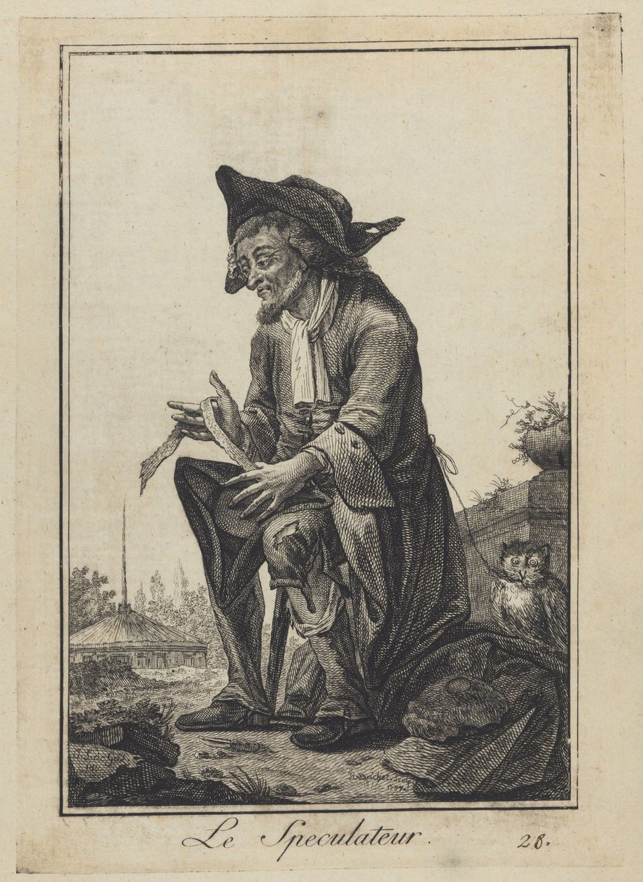 Le Speculateur Spekulant, 1784 autorstwa Joseph Franz Goez von