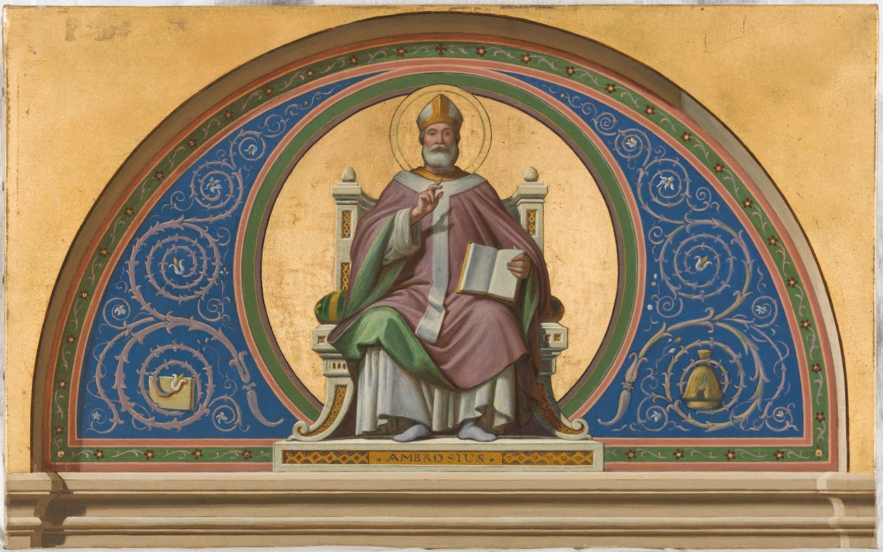 Szkic kościoła Saint-Ambroise: Saint-Ambroise, ok. 1866 (olej na płótnie) autorstwa Joseph Frederick Charles Soulacroix