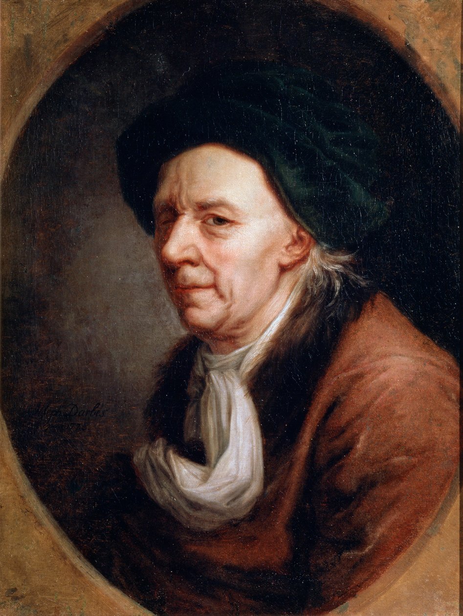 Portret matematyka Leonharda Eulera, 1707-1783, malarstwo niemieckie XVIII w. autorstwa Joseph Friedrich August Darbes