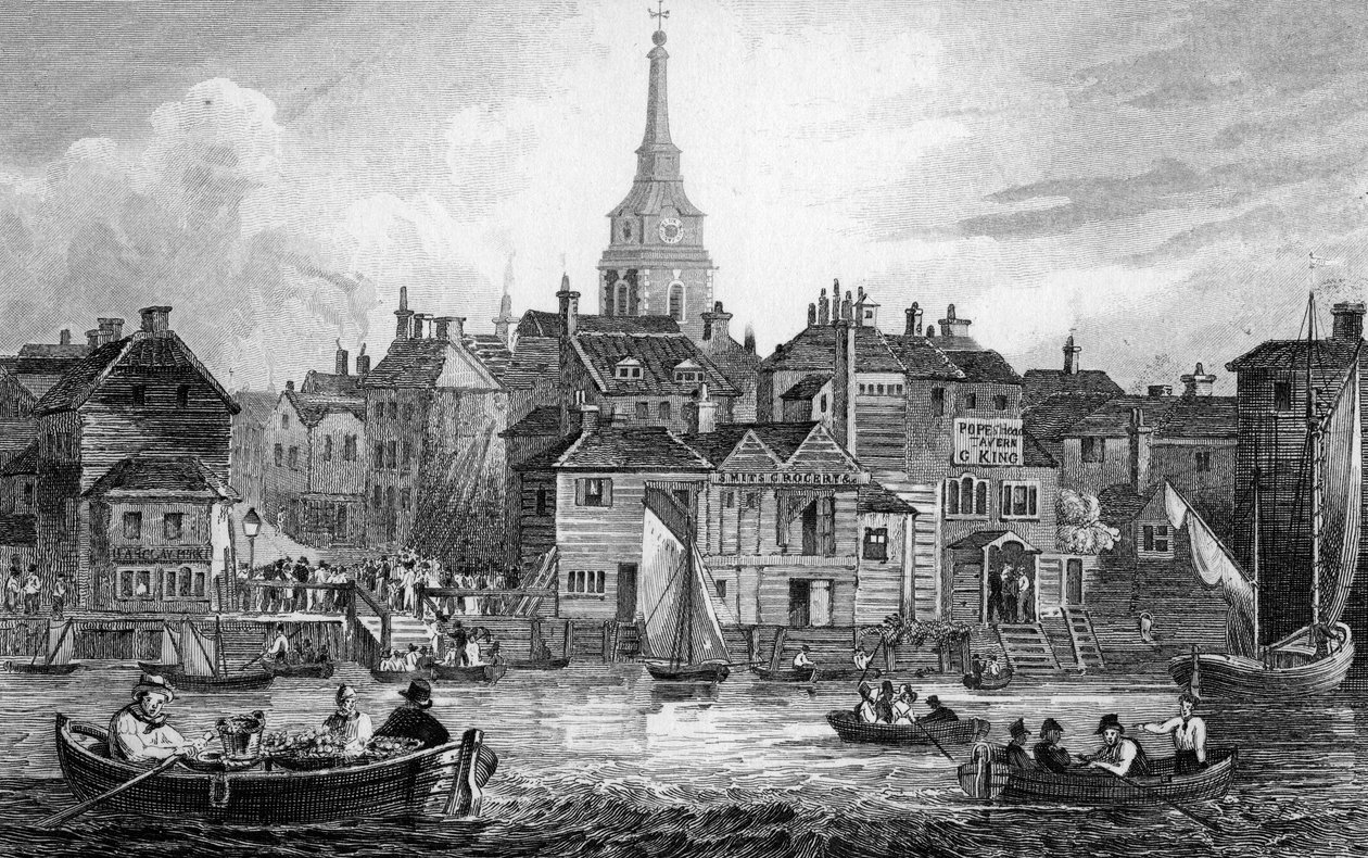 Gravesend, grawerowane przez Josiaha Henshalla, 1832 autorstwa Joseph Fussell