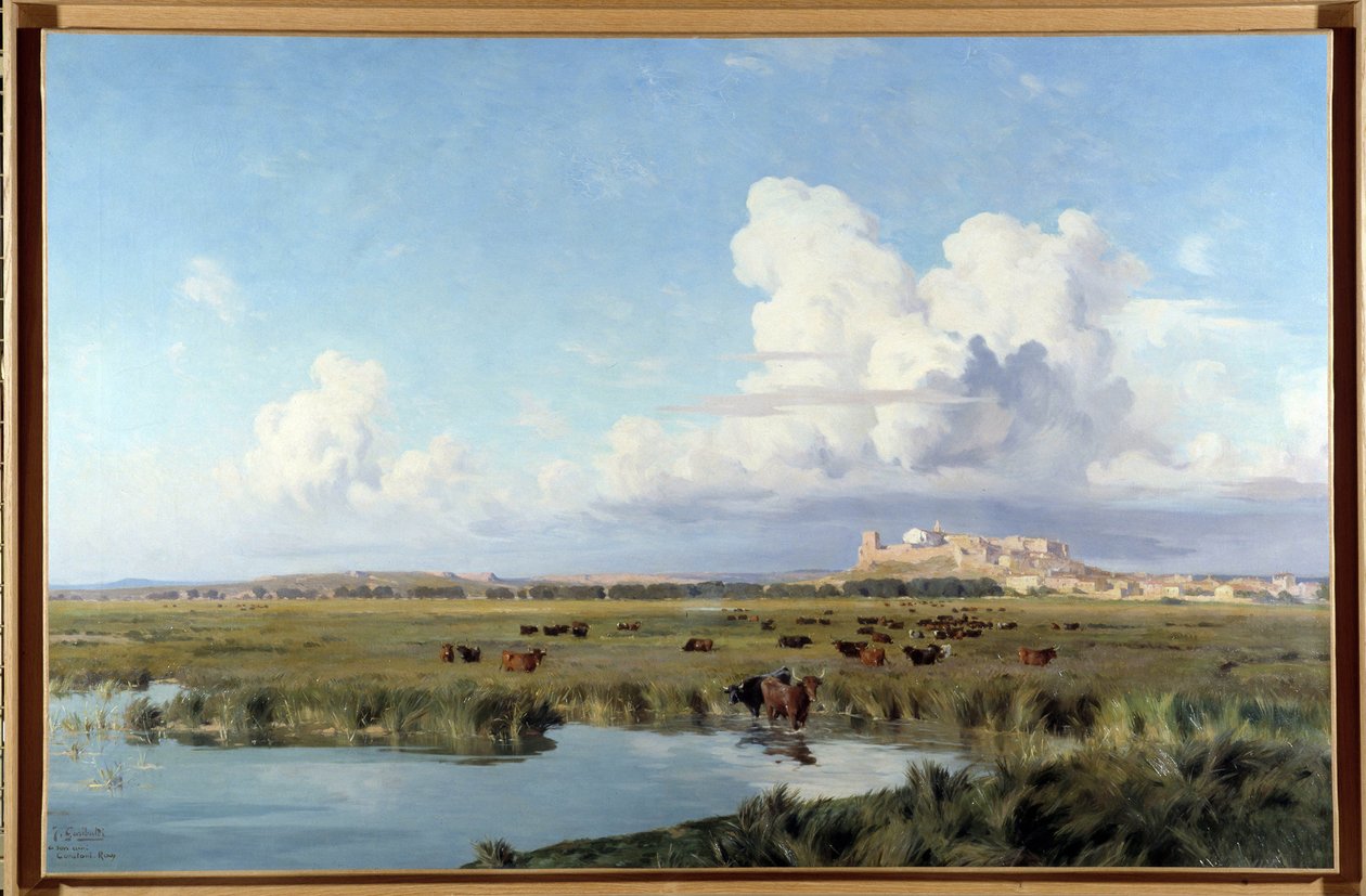 Pejzaż Camargue (olej na płótnie) autorstwa Joseph Garibaldi