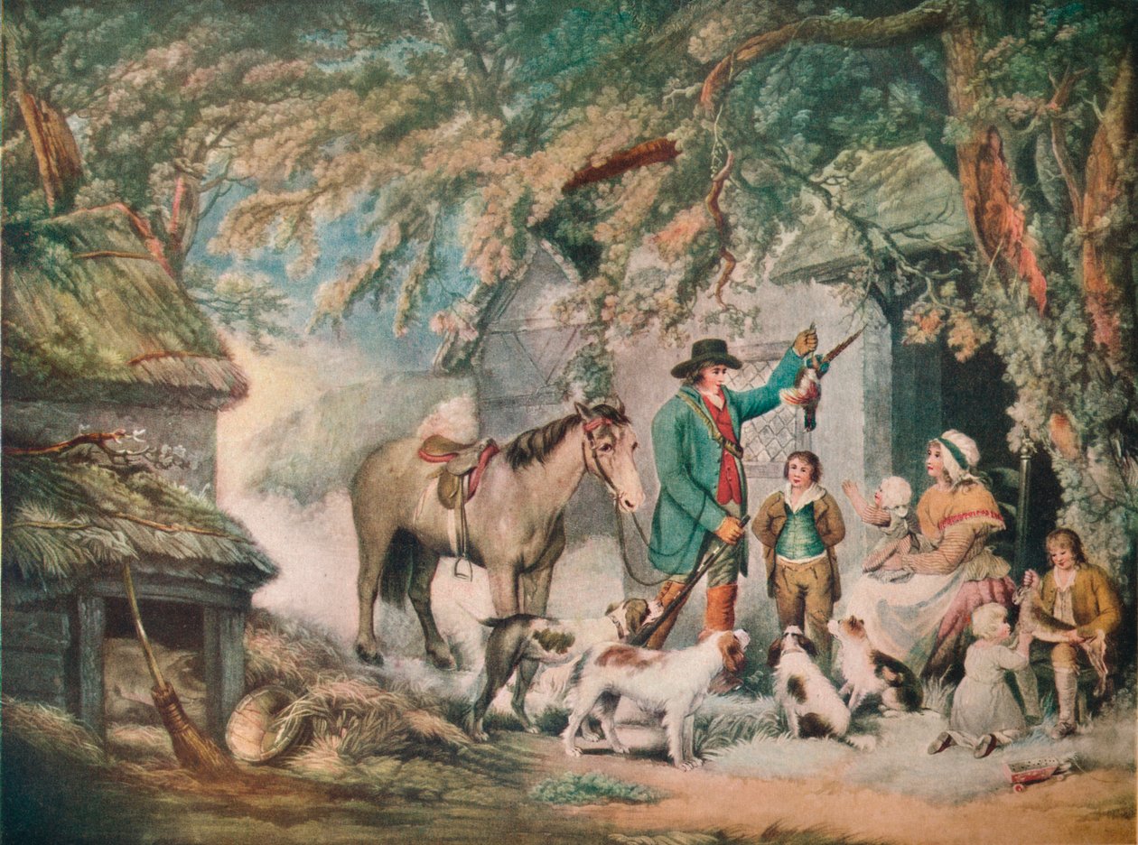 Wieczór lub Powrót Sportowców, 1795, 1919 autorstwa Joseph Grozer