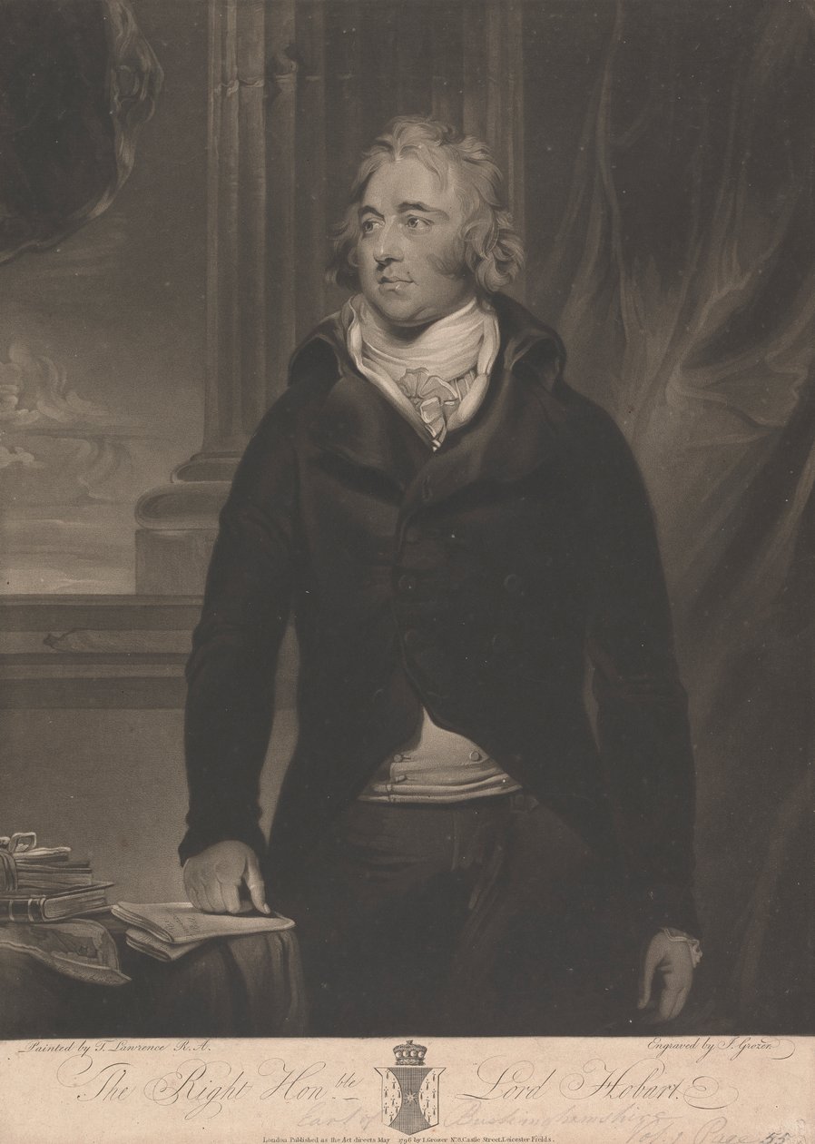 Lord Robert Hobart, 4.hrabia Buckinghamshire autorstwa Joseph Grozer