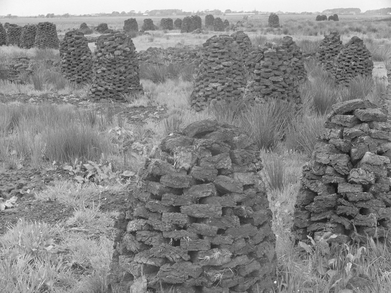 Stosy torfu autorstwa Joseph Hardman