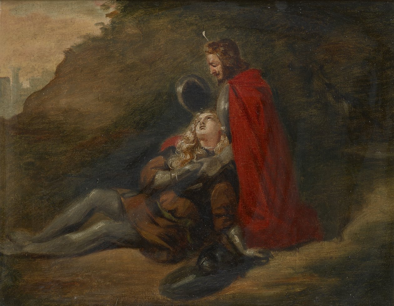 umierający wojownik autorstwa Joseph Hasslwander