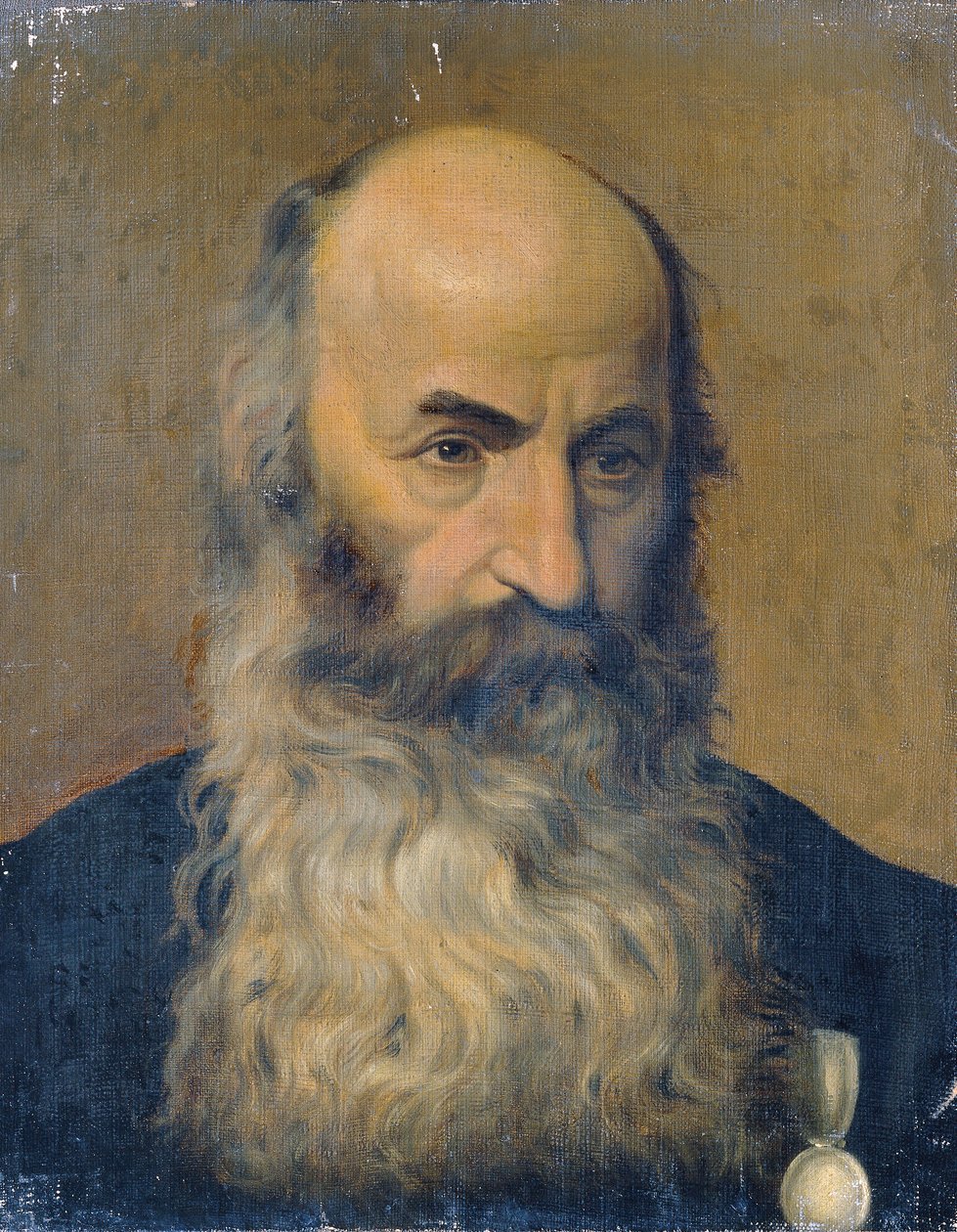 Studium głowy brodatego mężczyzny II autorstwa Joseph Hasslwander